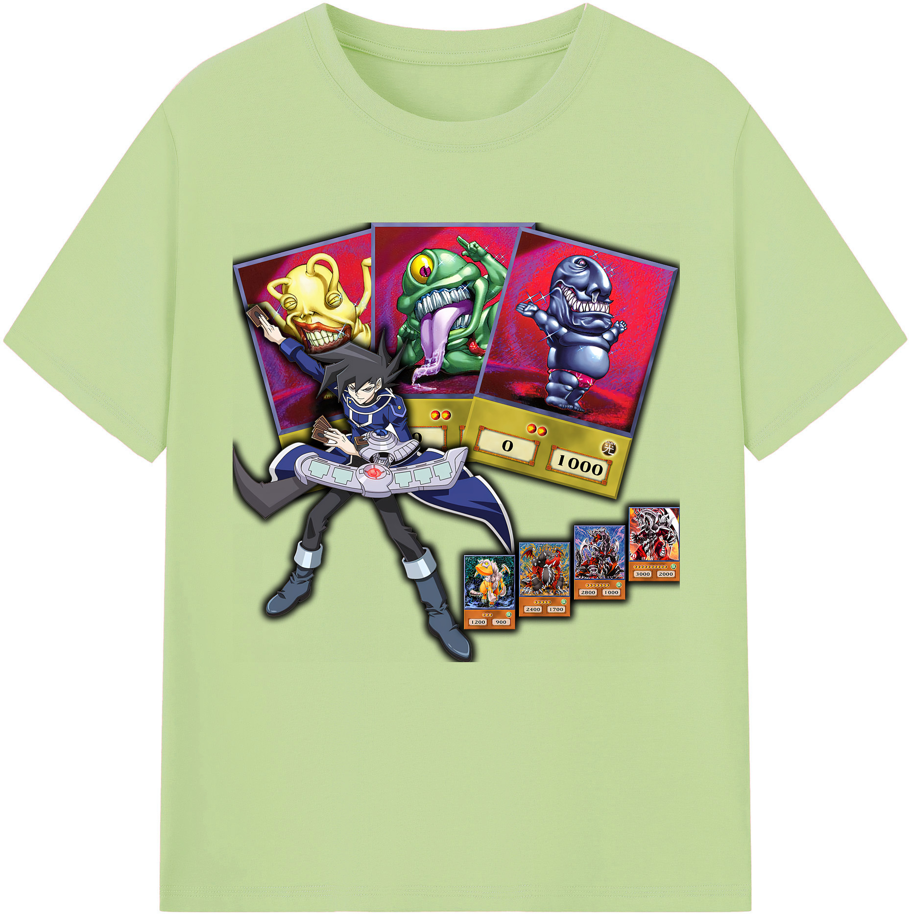 （画像用） 遊☆戯☆王 Yu-Gi-Oh! 綿100％半袖Tシャツ（フロントプリント）